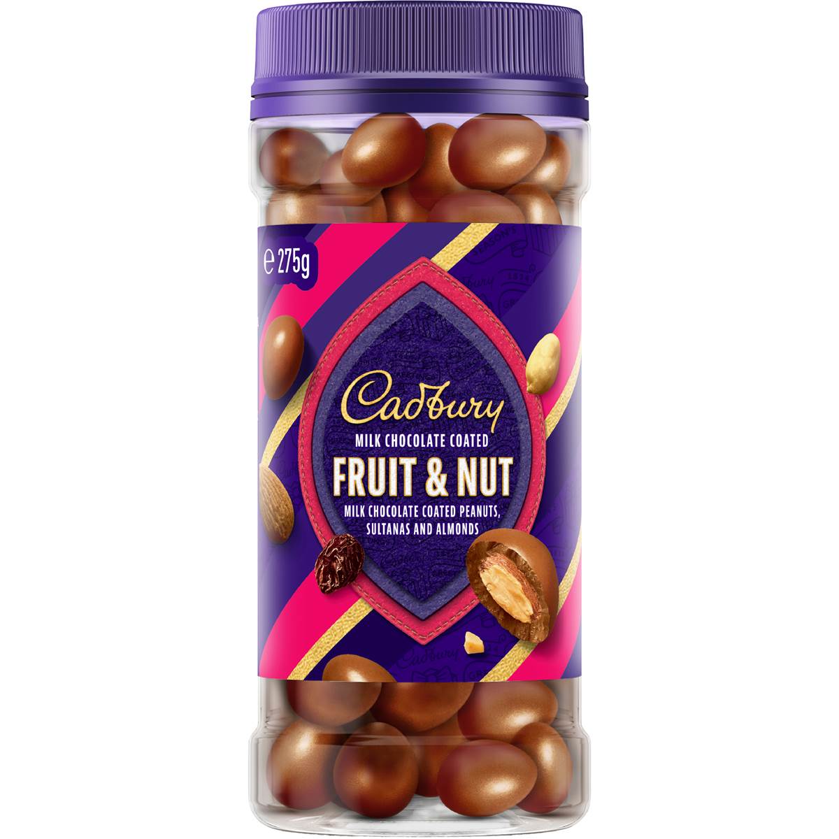 Cadbury Milk Chocolate Covered Fruit & Nut 275g