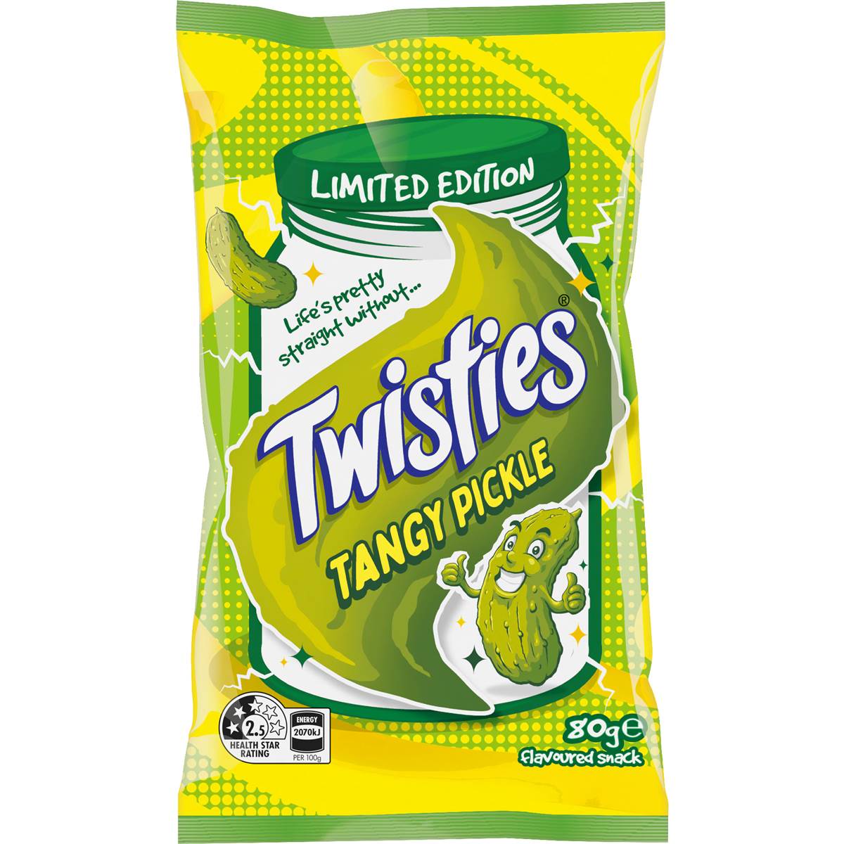 Twisties Tangy Pickle Snacks 80g
