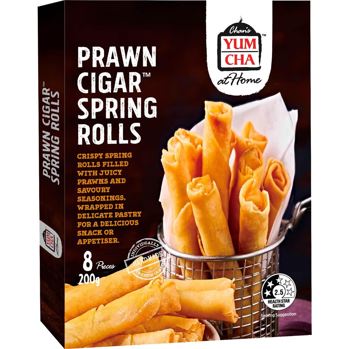 Chan's Yum Cha Prawn Cigar Spring Rolls 200g