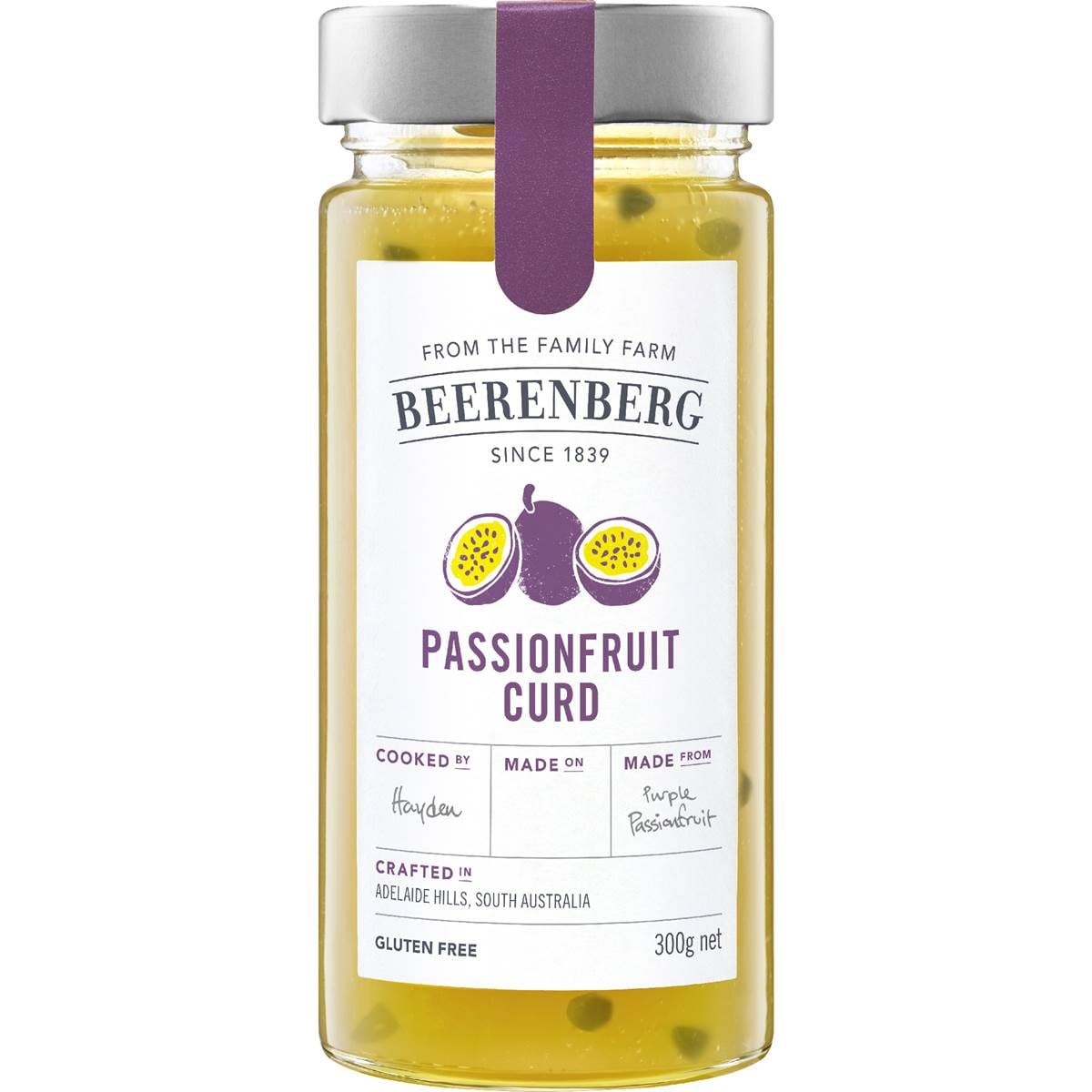 Beerenberg Passionfruit Curd 300g