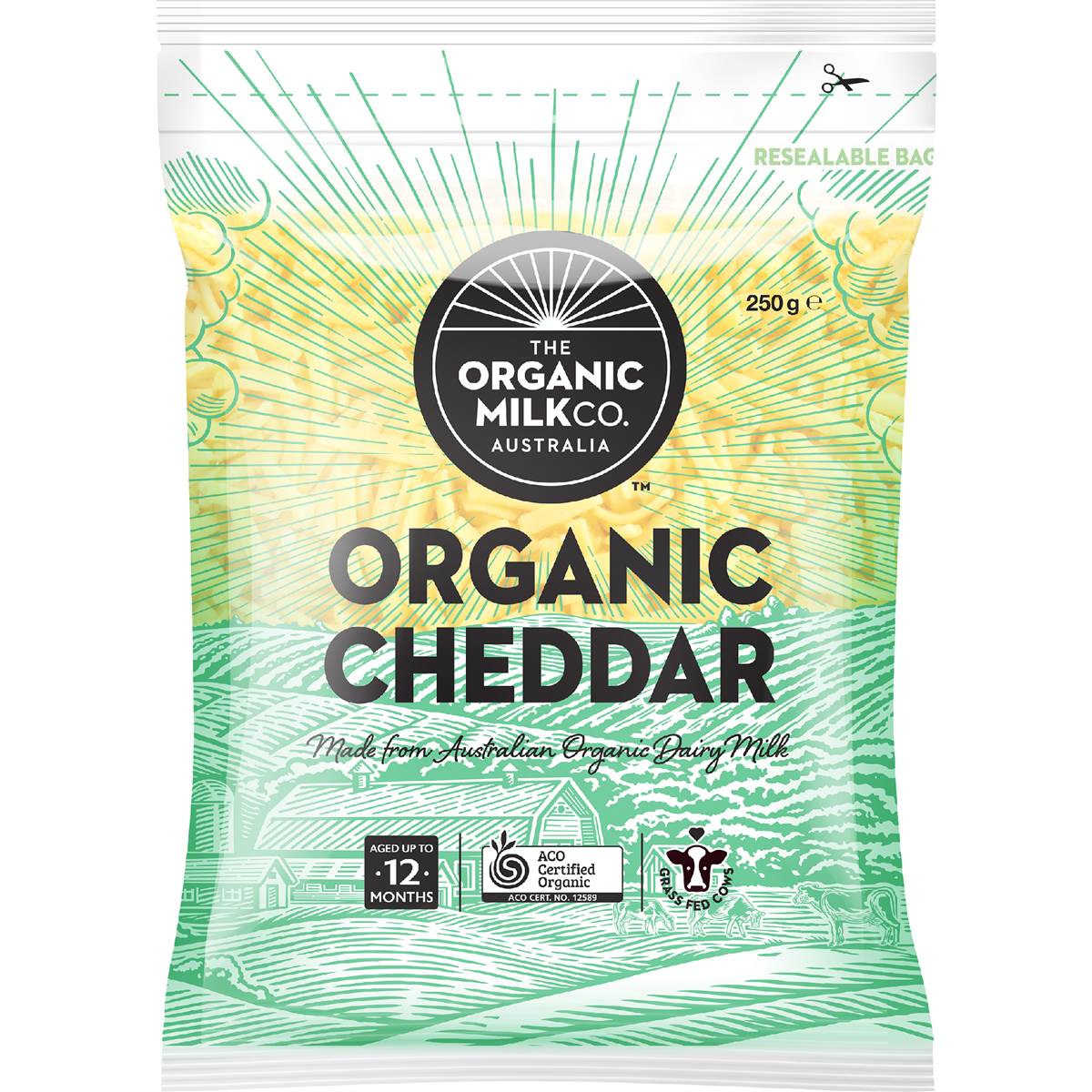 The Organic Milk Co. Shredded Cheddar Cheese 250g