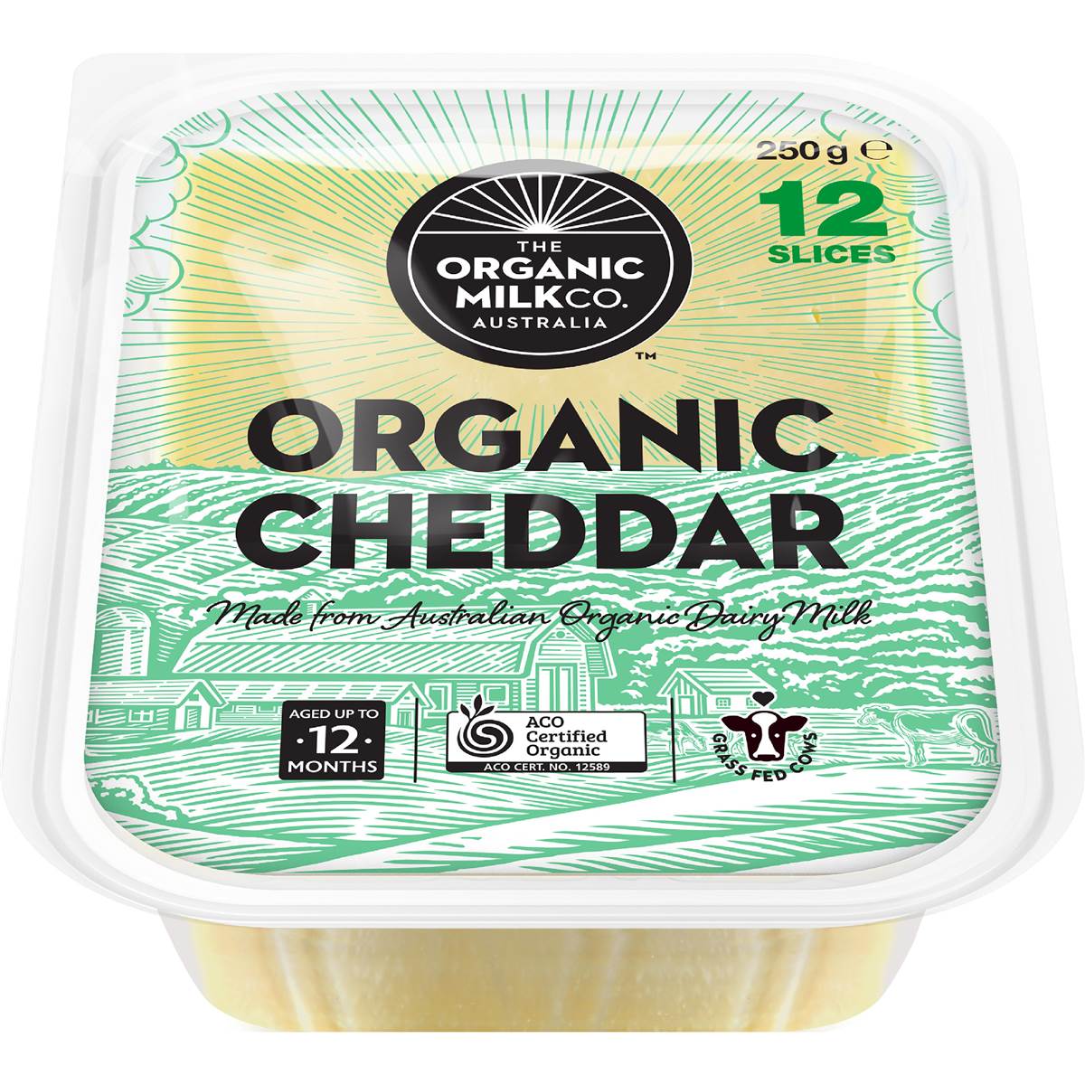 The Organic Milk Co. Cheddar Cheese Slices 250g