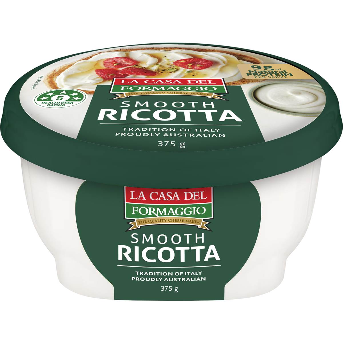 La Casa Del Formaggio Smooth Ricotta 375g