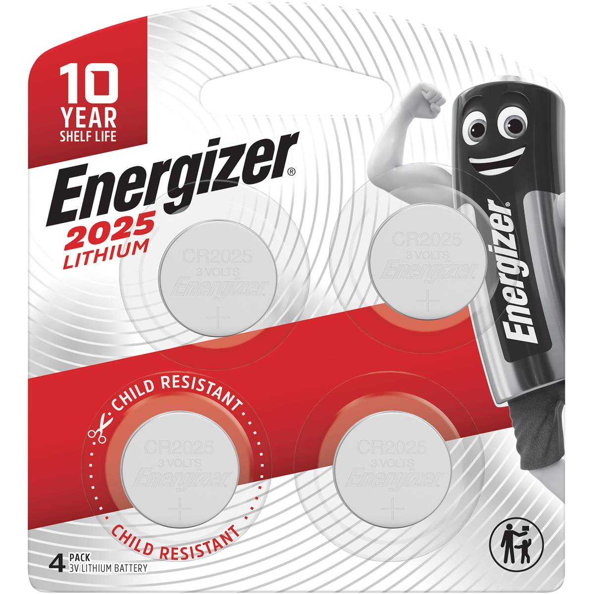 Energizer Lithium 2025 Battery 4 Pack Woolworths