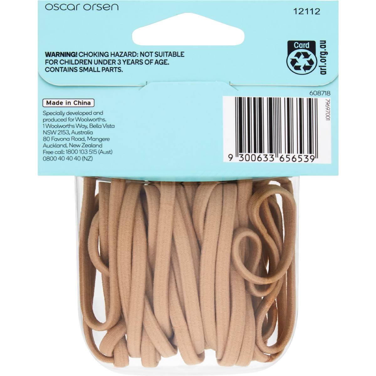Oscar Orsen Large Flat Hair Elastics Blonde 30 Pack Woolworths