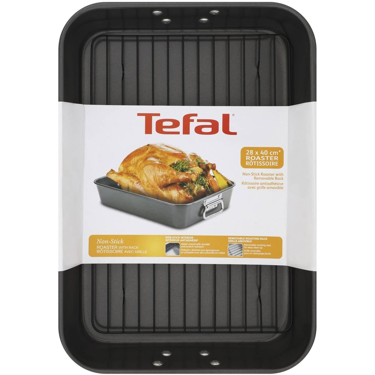 Tefal Bakeware Roaster And Flat Rack Each Woolworths
