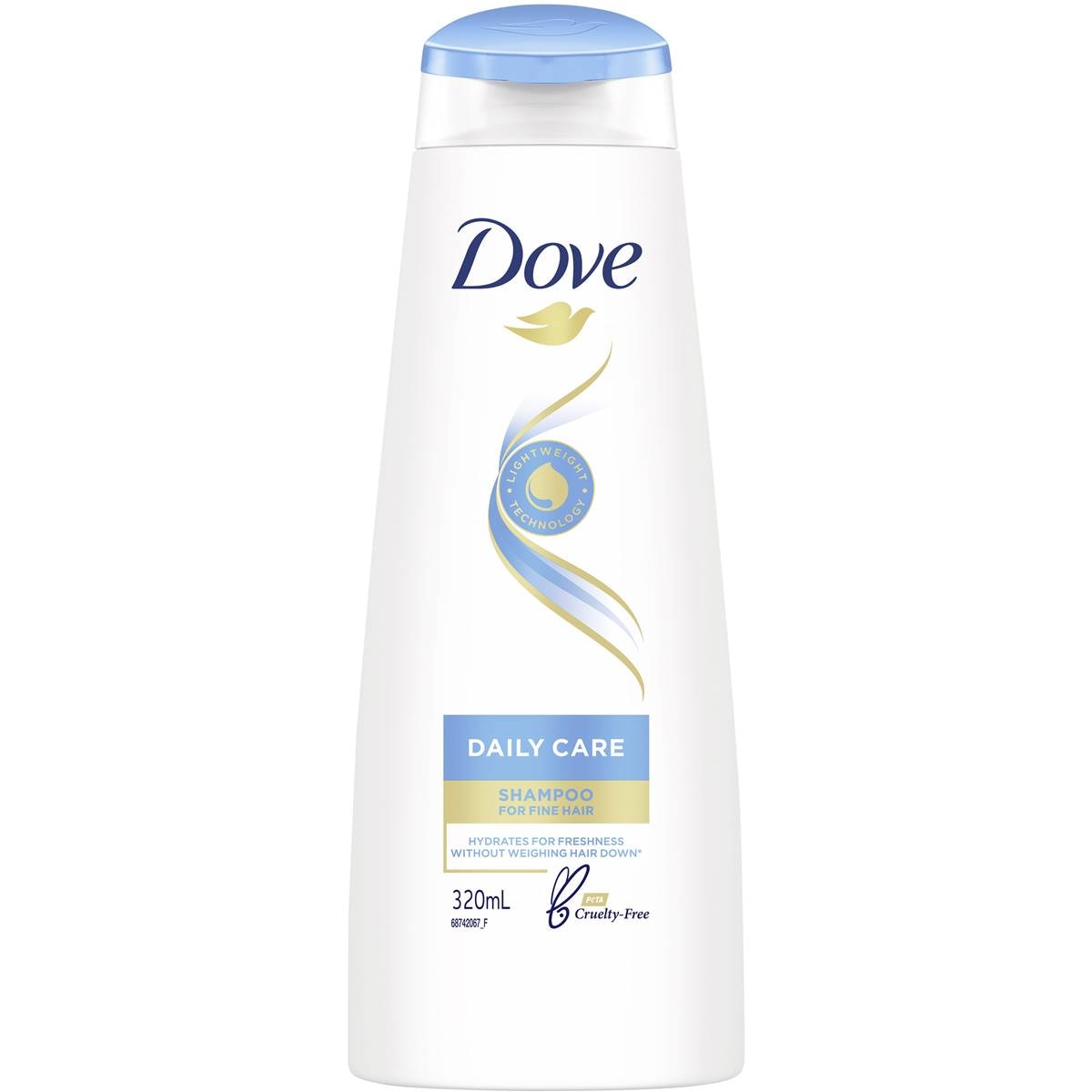 dove-shampoo-daily-care-with-lightweight-technology-320ml-woolworths