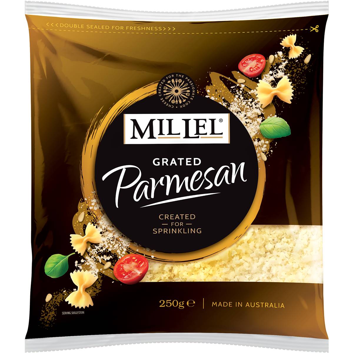 Mil Lel Parmesan Cheese Grated 250g Woolworths