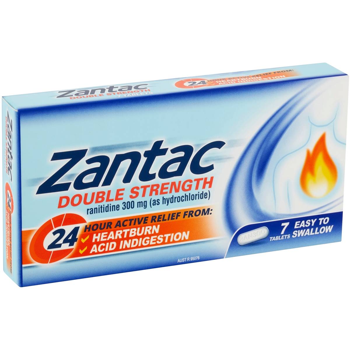 Zantac 24hr Heartburn Relief Tablets 300mg 7pk Woolworths