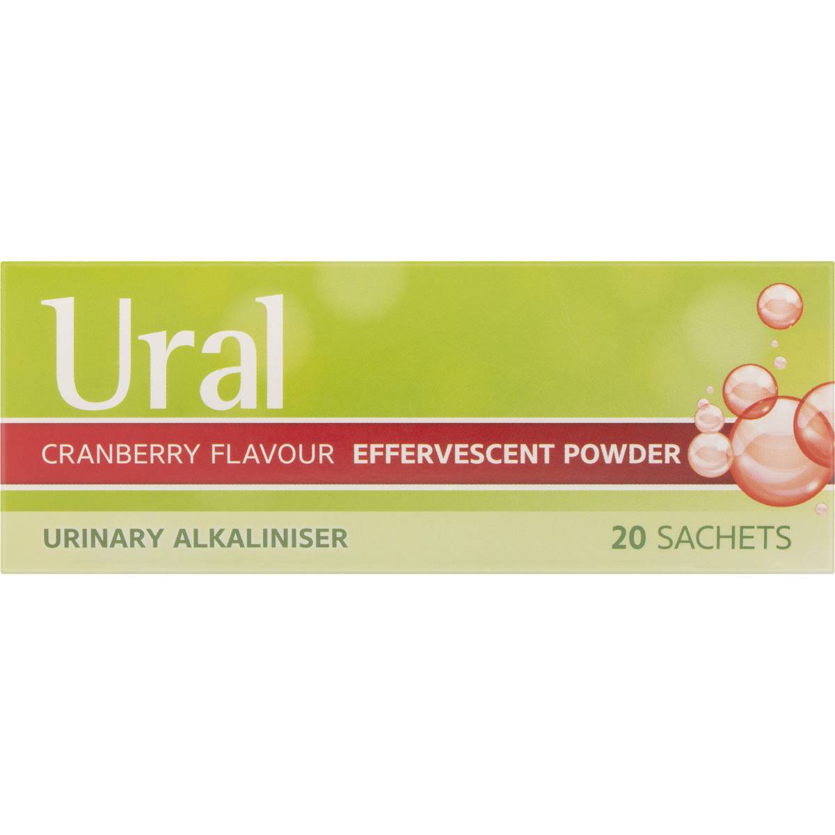 Ural Effervescent Powder Sachets Cranberry 20 Pack Woolworths