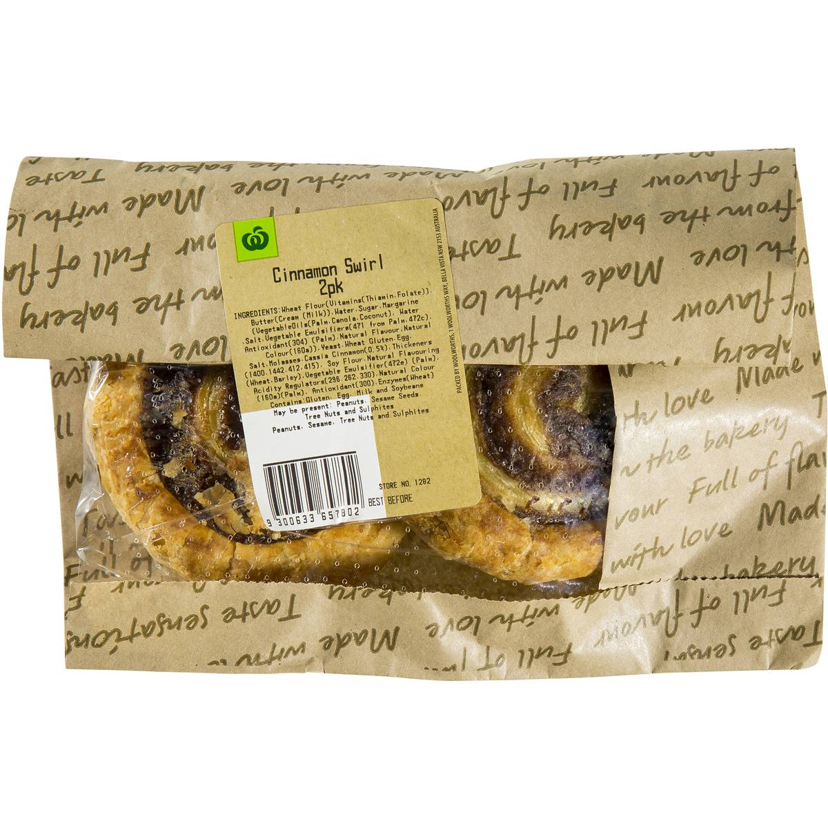 Cinnamon Swirl 2pk Woolworths