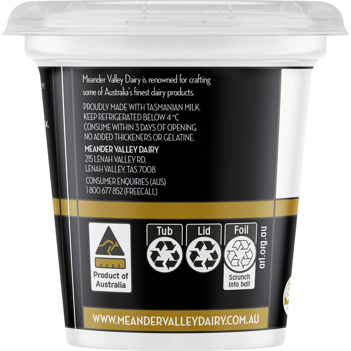 Meander Valley Double Cream 200ml Woolworths