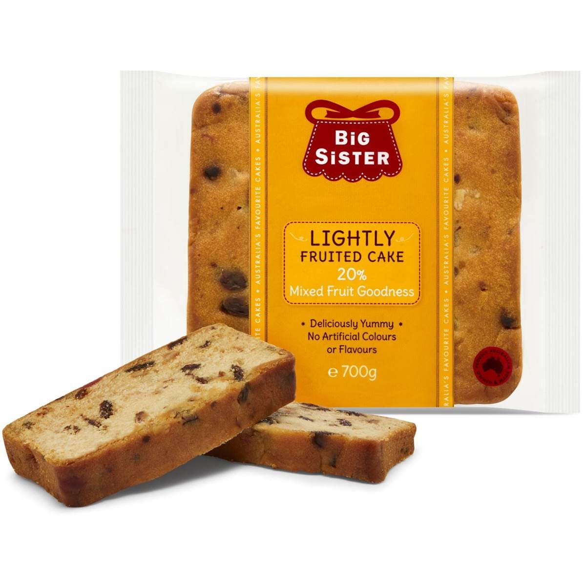 Big Sister 20 Percent Lightly Fruited Cake 700g | Woolworths