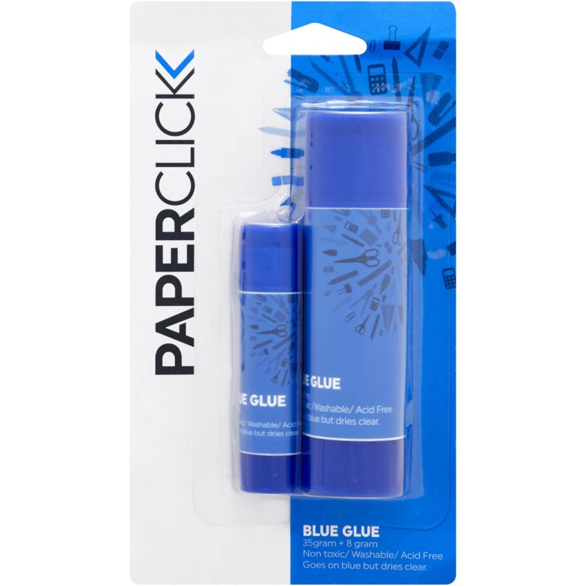 Paperclick Glue Stick Blue