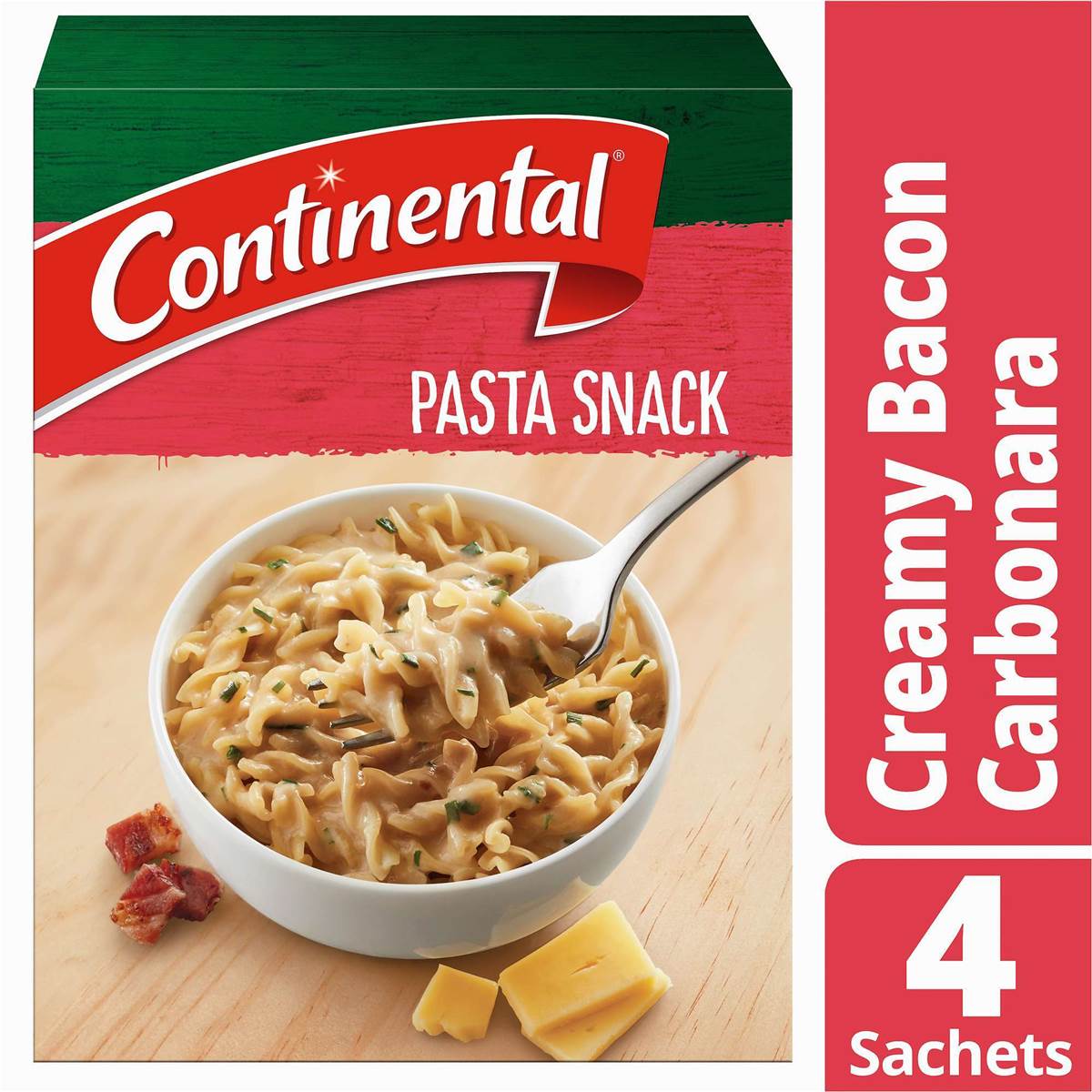 Continental Pasta & Sauce Bacon Carbonara 4 Pack Woolworths