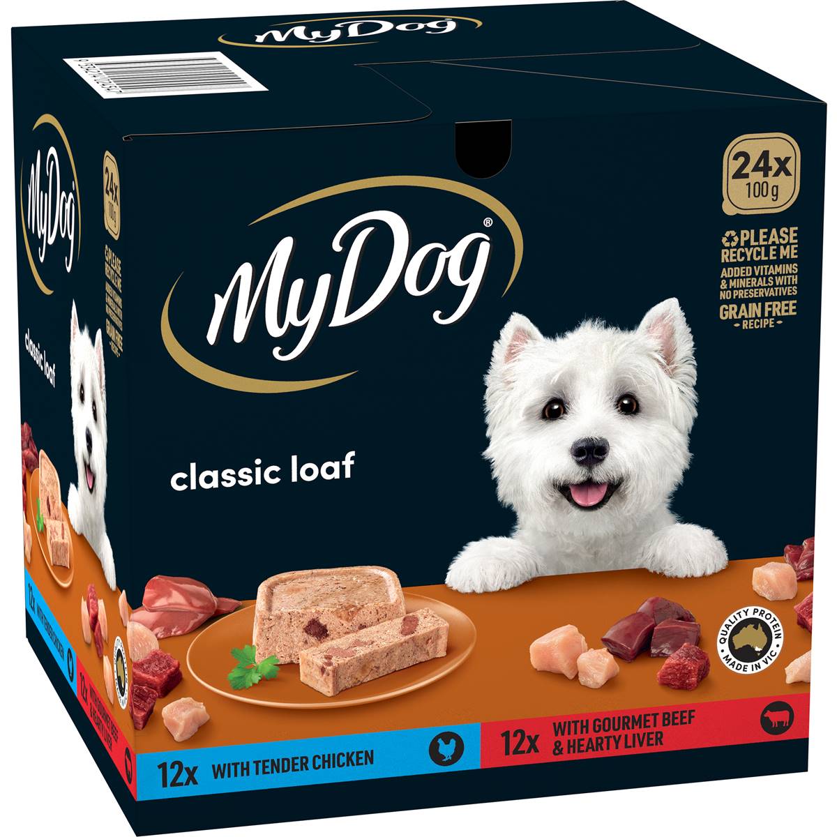 My Dog Tinned Food Chickn Beef 24x100g | Woolworths