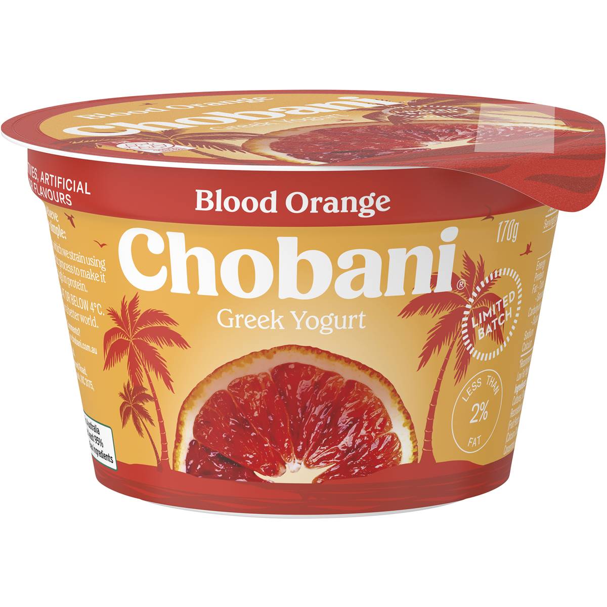 Chobani Blood Orange Greek Yogurt Limited Batch 170g Woolworths