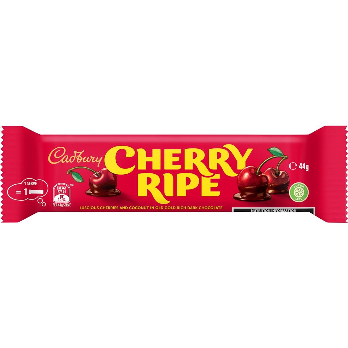 Cadbury Cherry Ripe Dark Chocolate Bar 44g | Woolworths