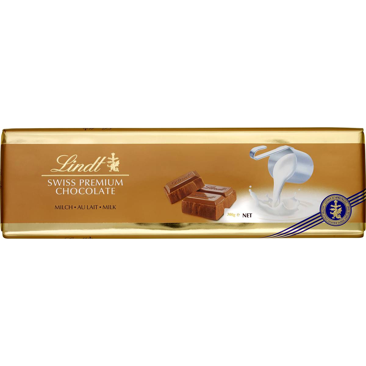 Lindt Gold Swiss Milk Chocolate Block