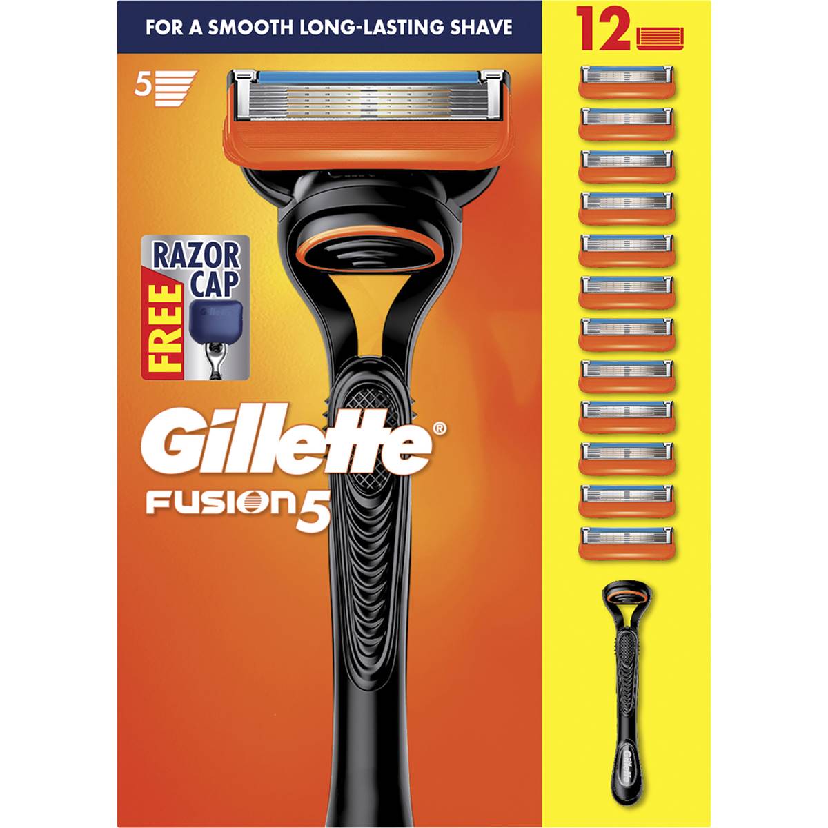 Gillette Fusion 5 Razors 12 Pack | Woolworths