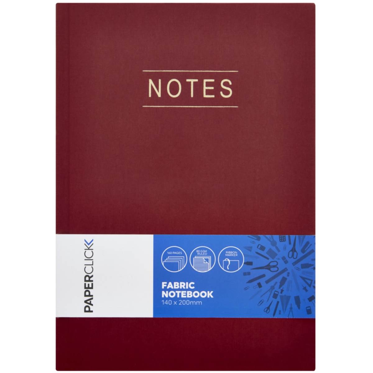Paperclick Fabric Notebook
