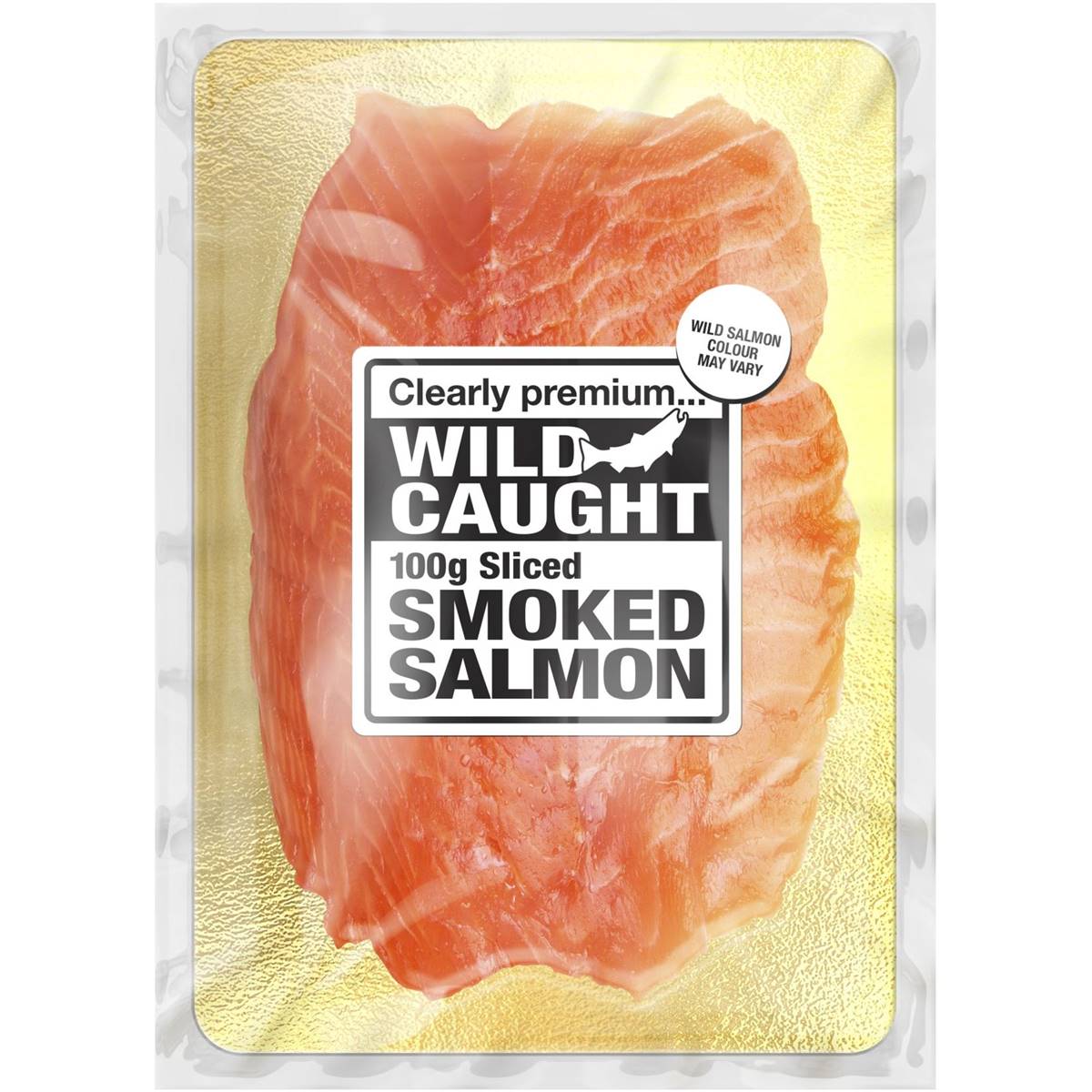 Clearly Premium Wild Caught Smoked Salmon Slices 100g Woolworths