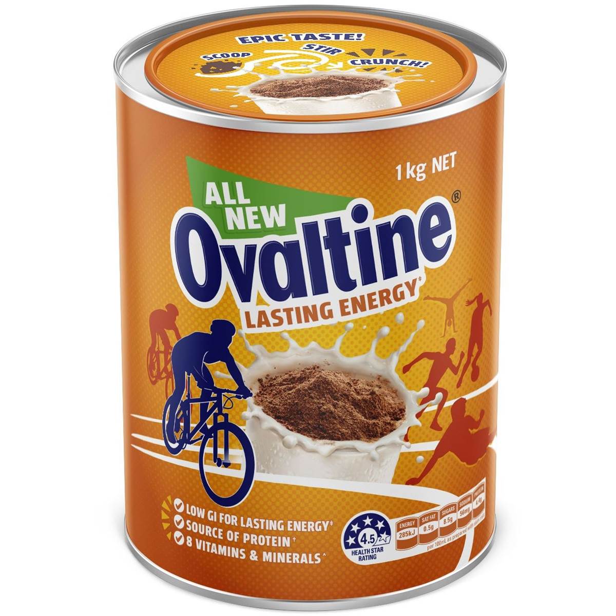 Ovaltine Chocolate Lasting Energy 1kg Woolworths