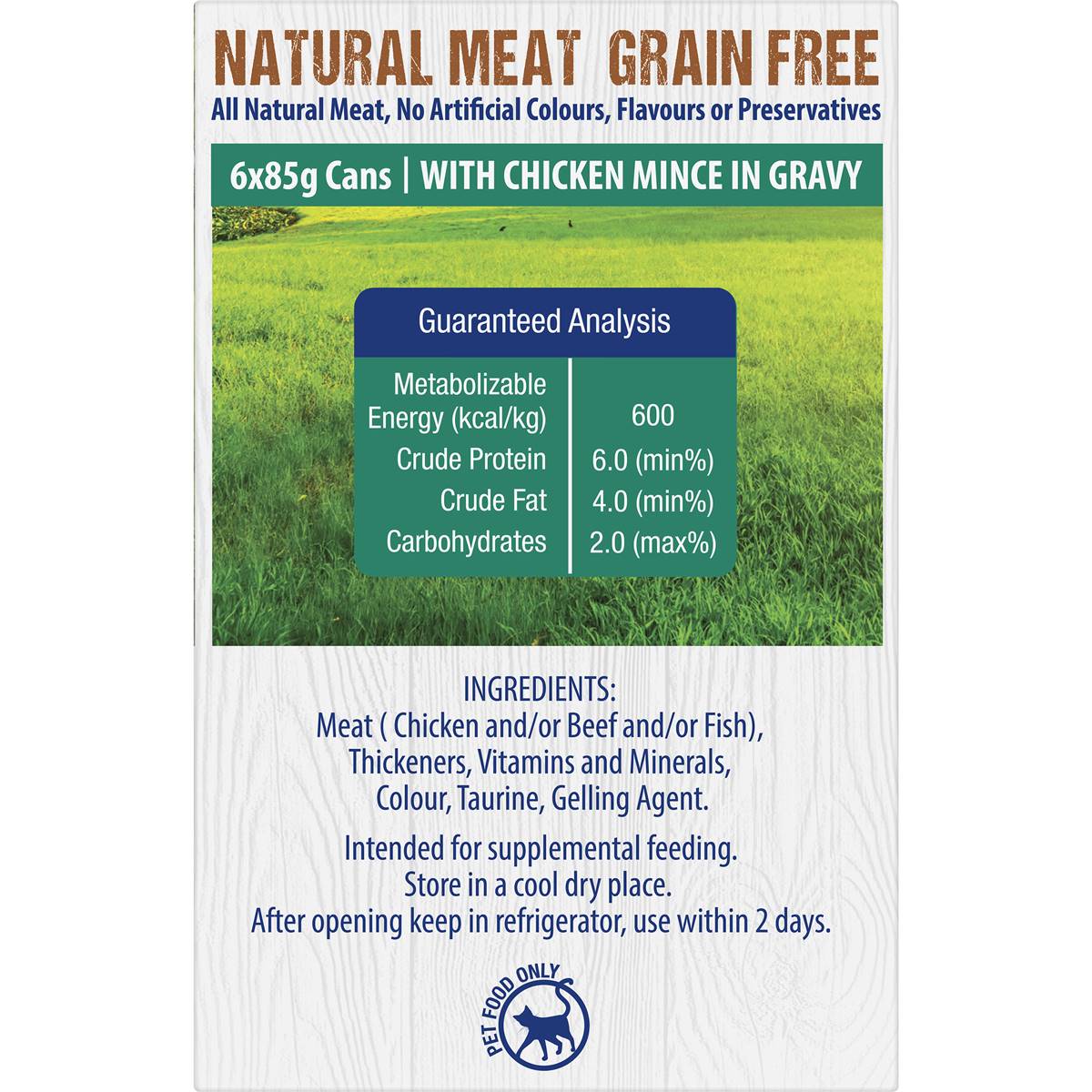 Gourmet Delight Cat Food Chicken Mince In Gravy 6x85g Woolworths