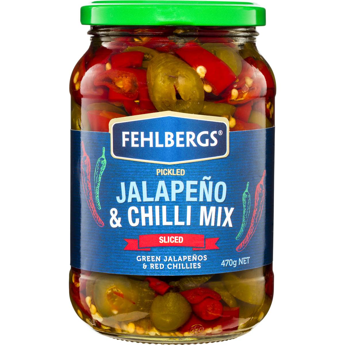 Fehlbergs Jalapenos & Chilli Mix 470g Woolworths