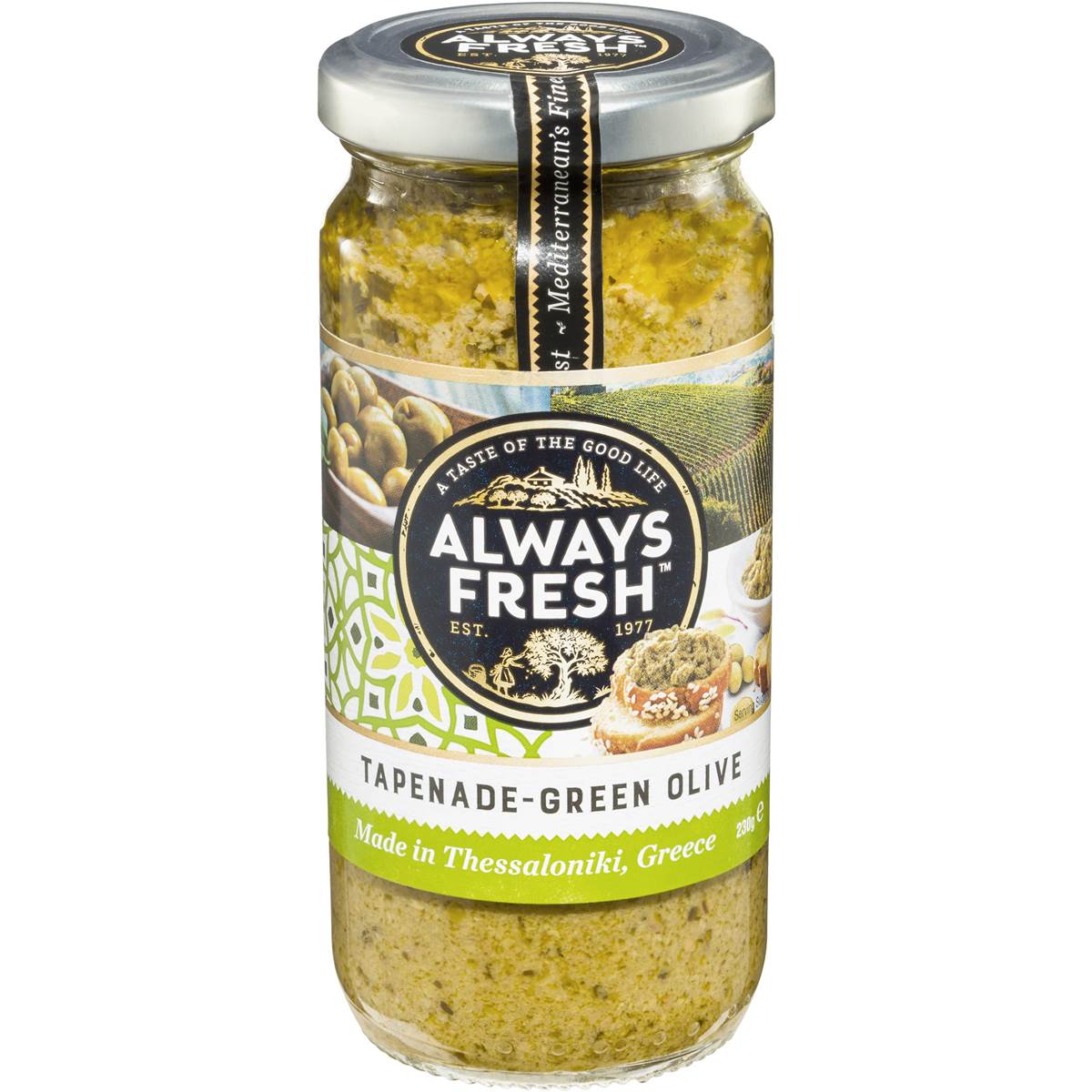 Always Fresh Green Olive Tapenade 230g Woolworths