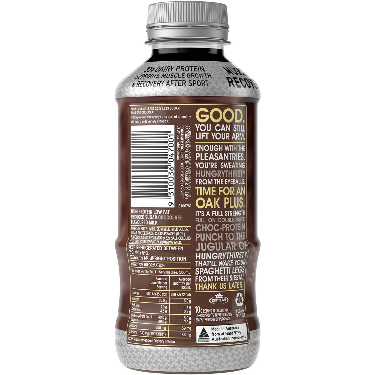 oak protein shake