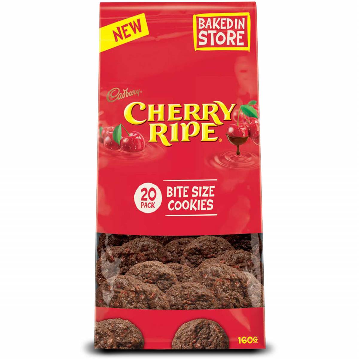 The Happy Chewy Cookie Co Mini Cookies Cherry Ripe