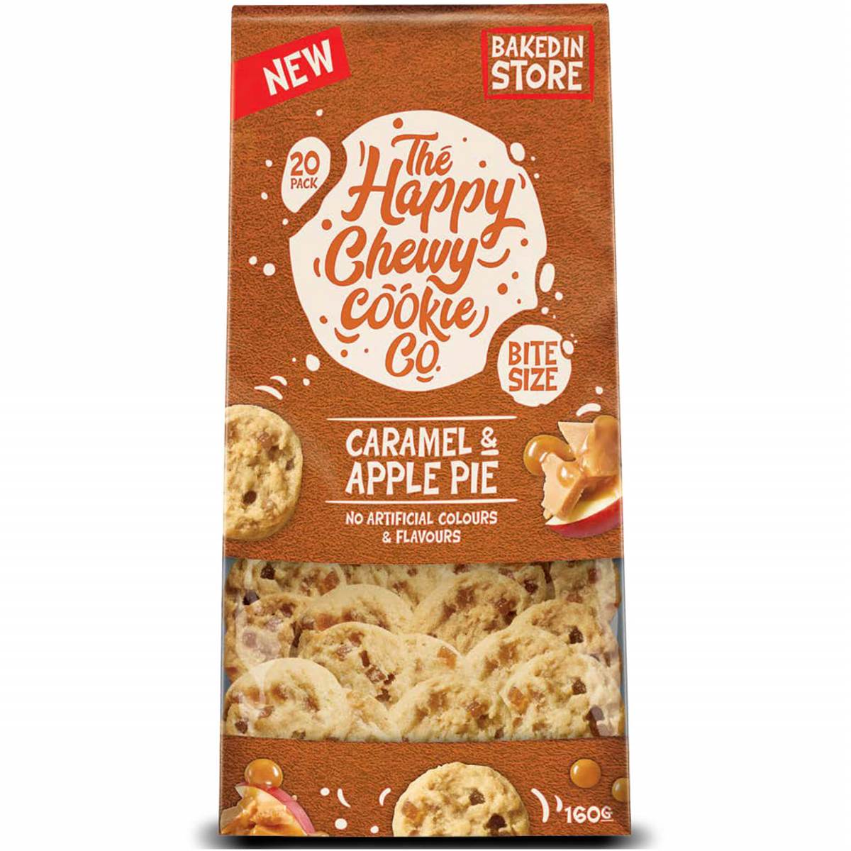 Happy Chewy Cookie Co Mini Cookies Caramel Apple Pie