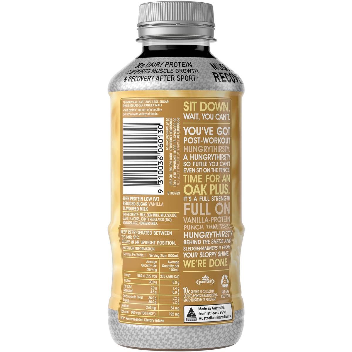 oak protein shake