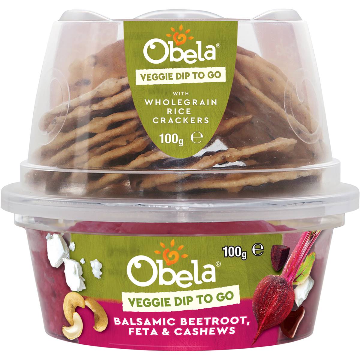 Obela Beetroot Veggie To Go Dip 100g Woolworths