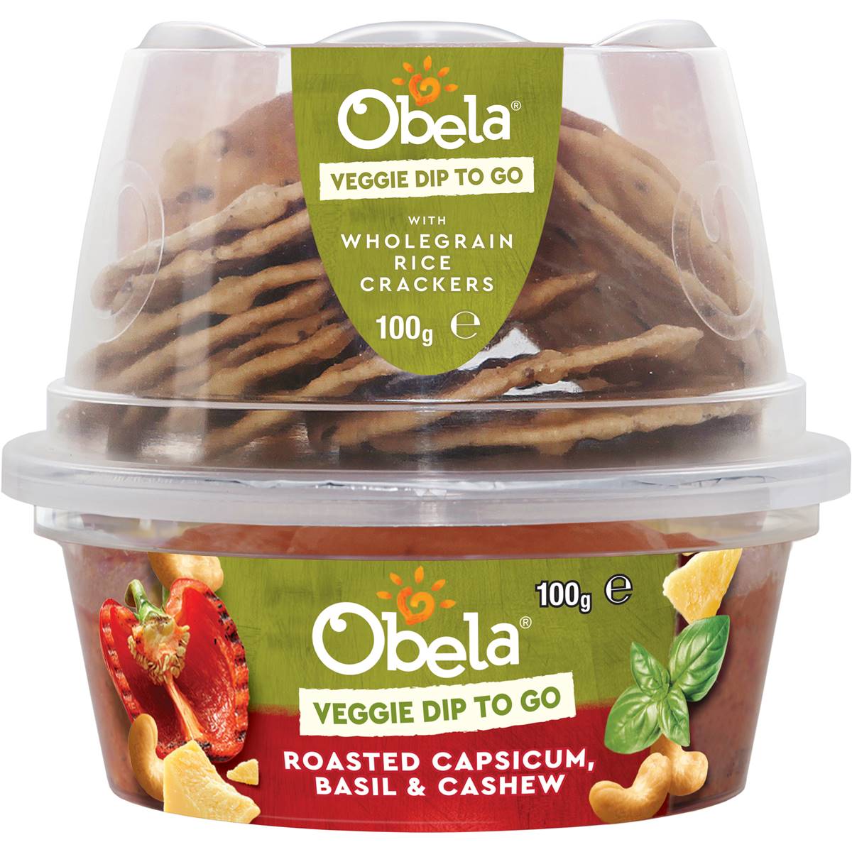 Obela Capsicum Veggie To Go Dip 100g Woolworths