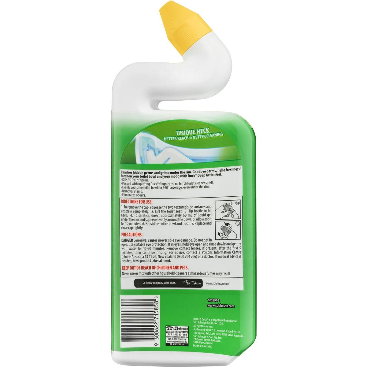 Duck Deep Action Toilet Cleaning Gel Pine 650ml Woolworths
