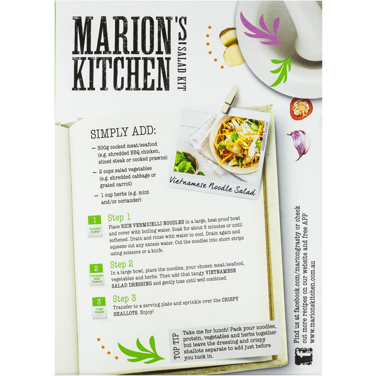 Marion's Kitchen Vietnamese Noodle Salad Kit 300g Woolworths