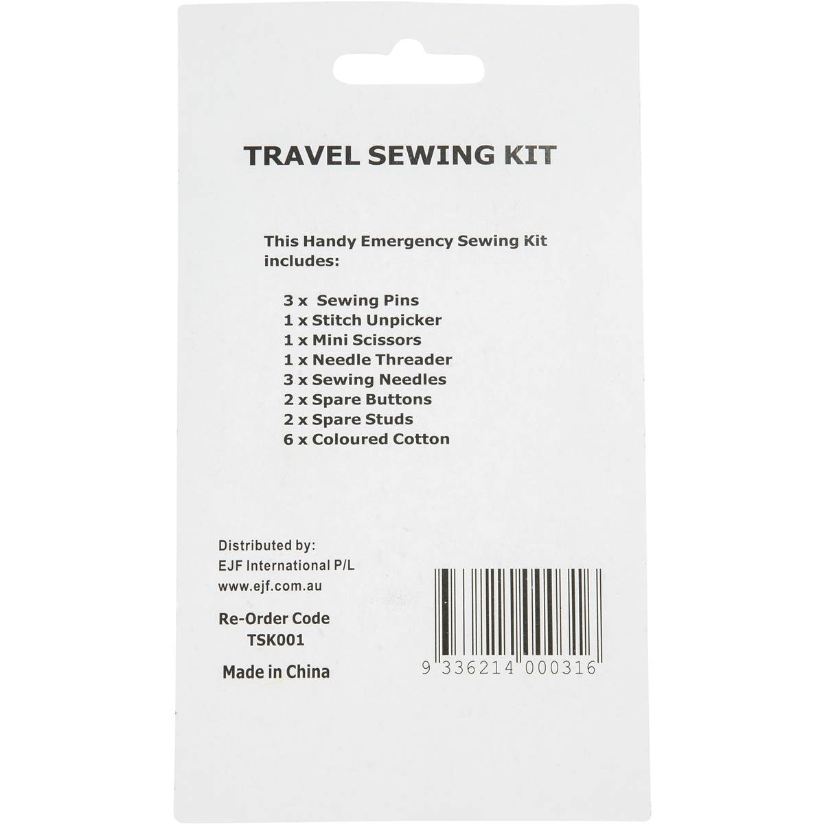 Korjo Travel Sewing Kit Each Woolworths