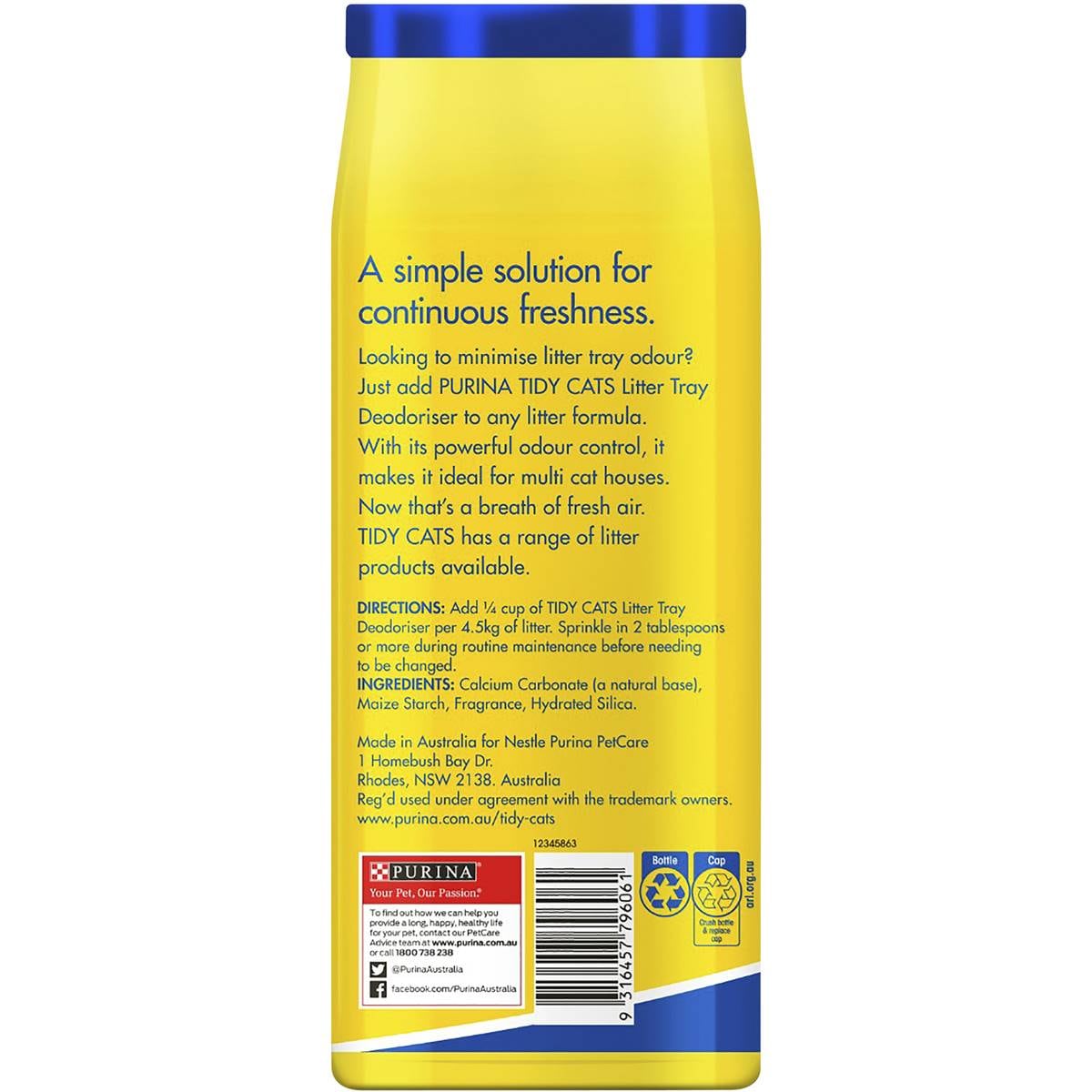 Tidy Cats Litter Deodoriser 560g Woolworths