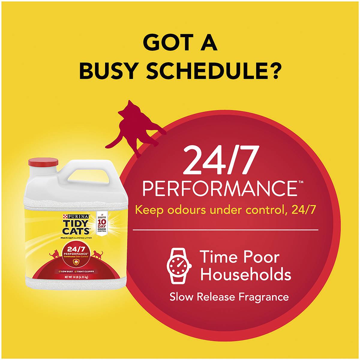 Tidy Cats Clumping Cat Litter 24/7 Performance 6.35kg Woolworths