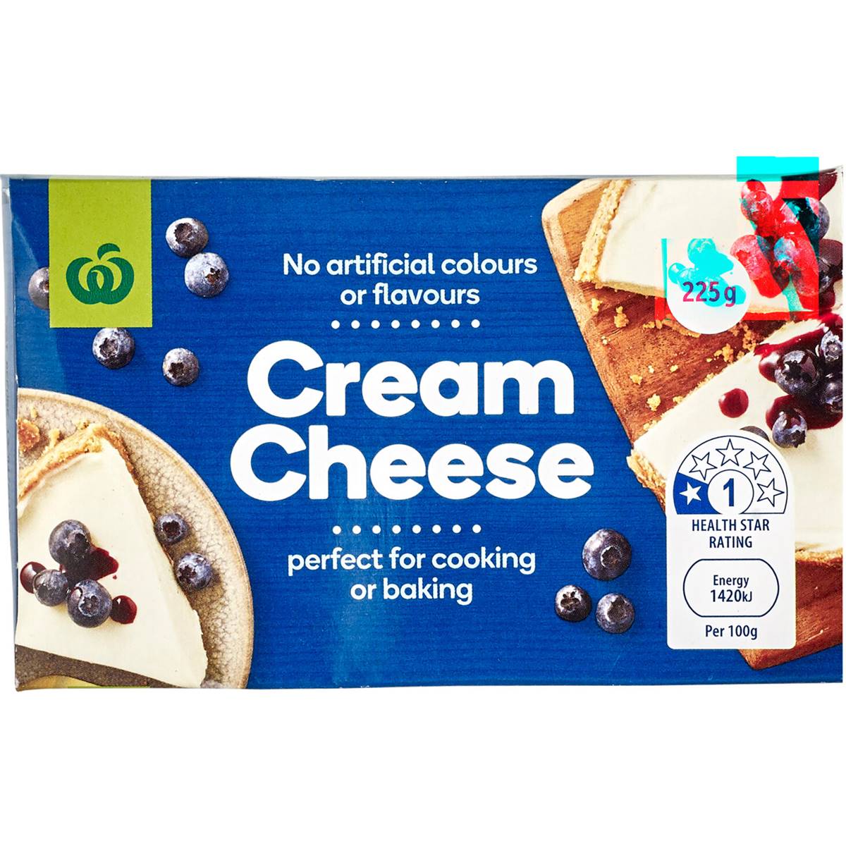 Woolworths Cream Cheese Block 225g Woolworths
