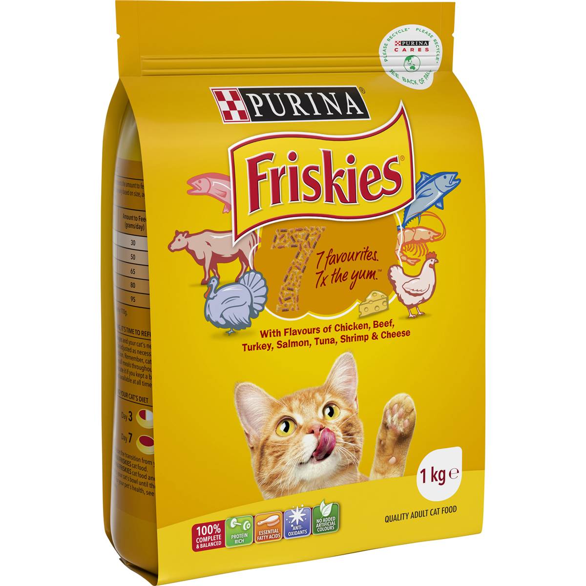 Friskies Adult 7 Dry Cat Food Adult 1kg Woolworths