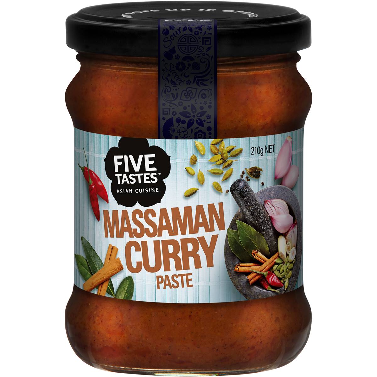 Five Tastes Massaman Curry Paste 210g Woolworths