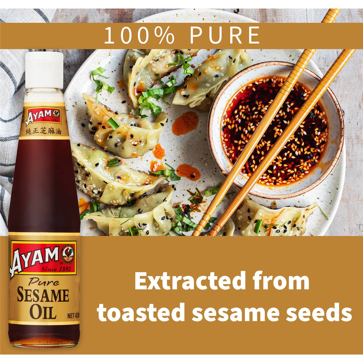 Ayam Pure Sesame Oil 420ml Woolworths