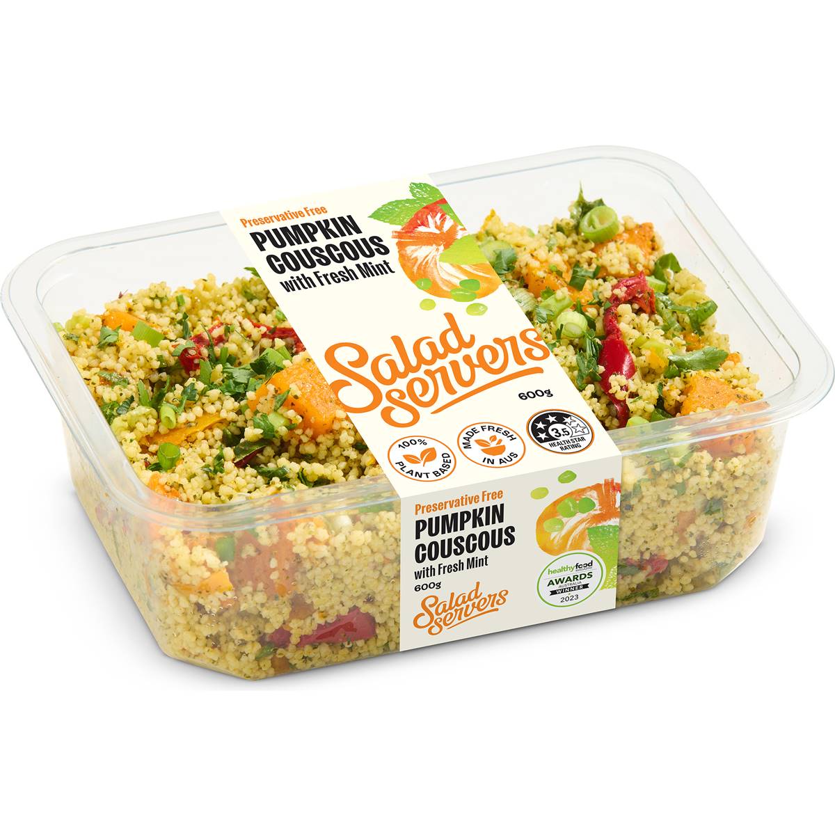 Salad Servers Pumpkin Couscous With Fresh Mint 600g | Woolworths