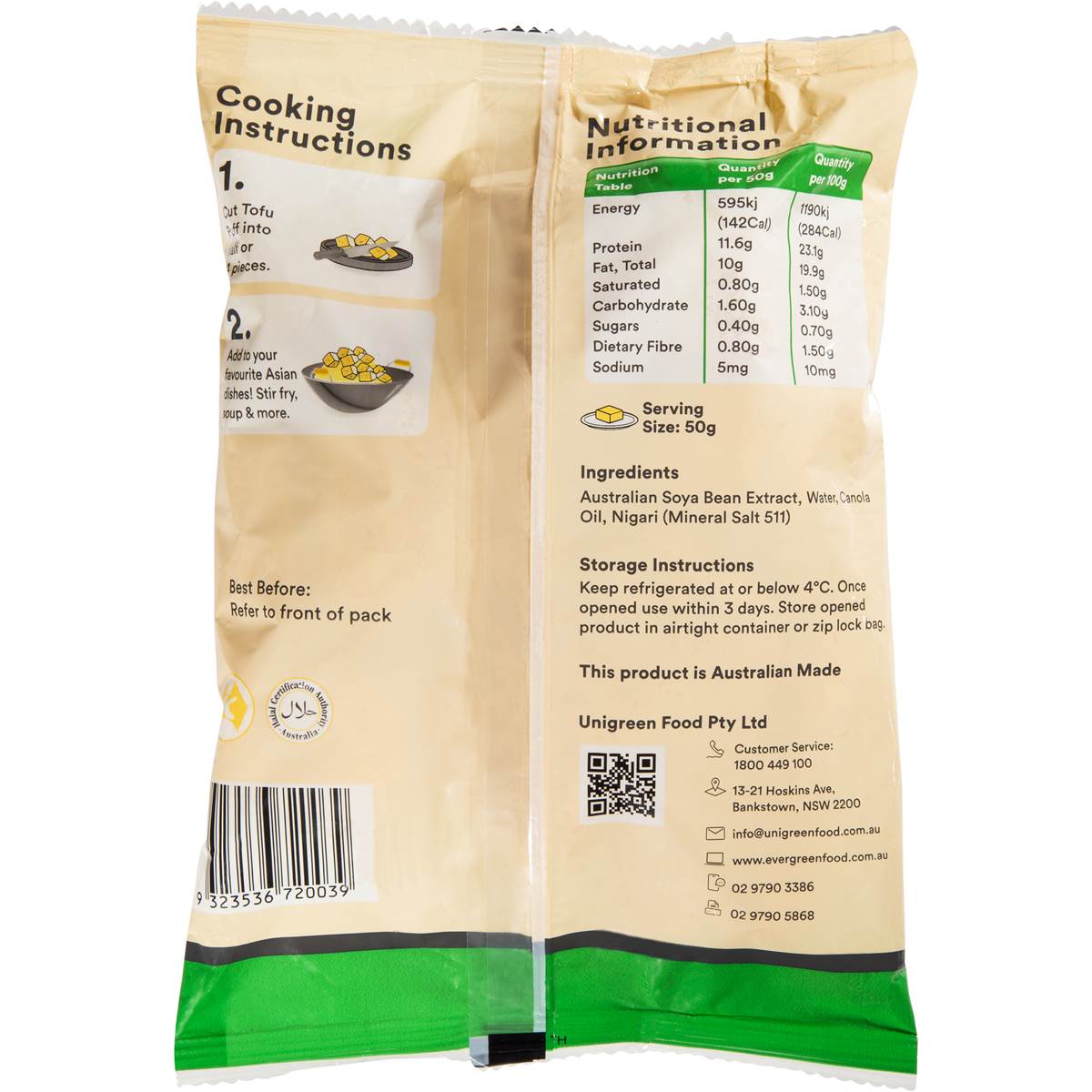Evergreen Fried Tofu 200g Woolworths
