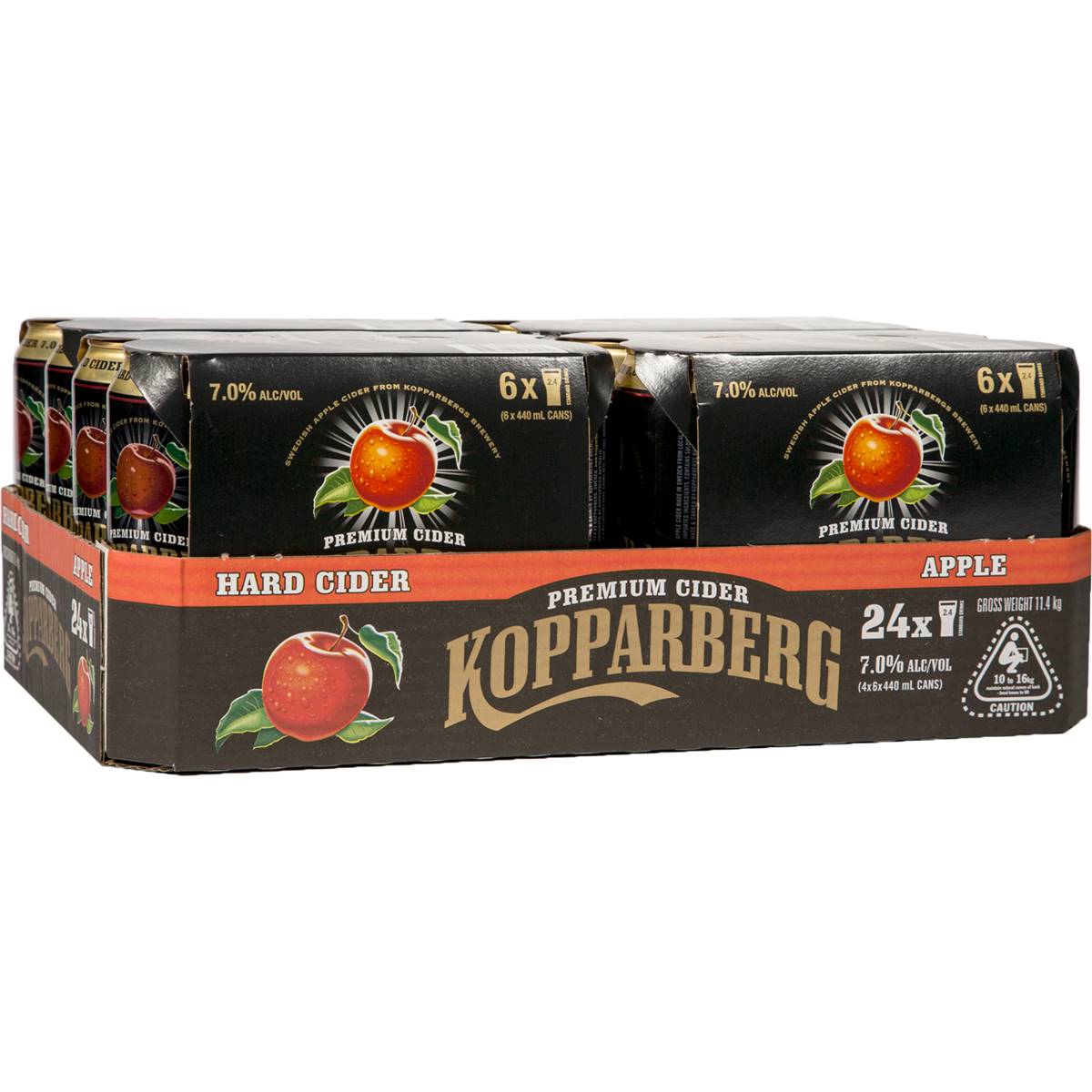 Kopparberg Hard Apple Cider 7 Cans 440ml Woolworths