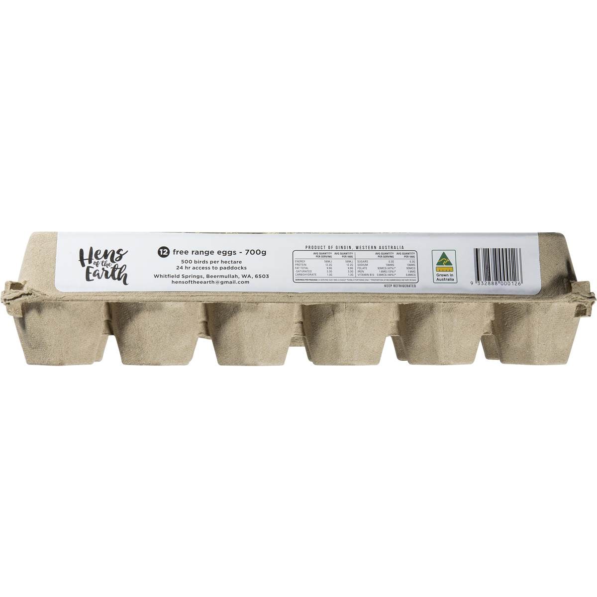 Hens Of The Earth 12 Extra Large Free Range Eggs 700g Woolworths