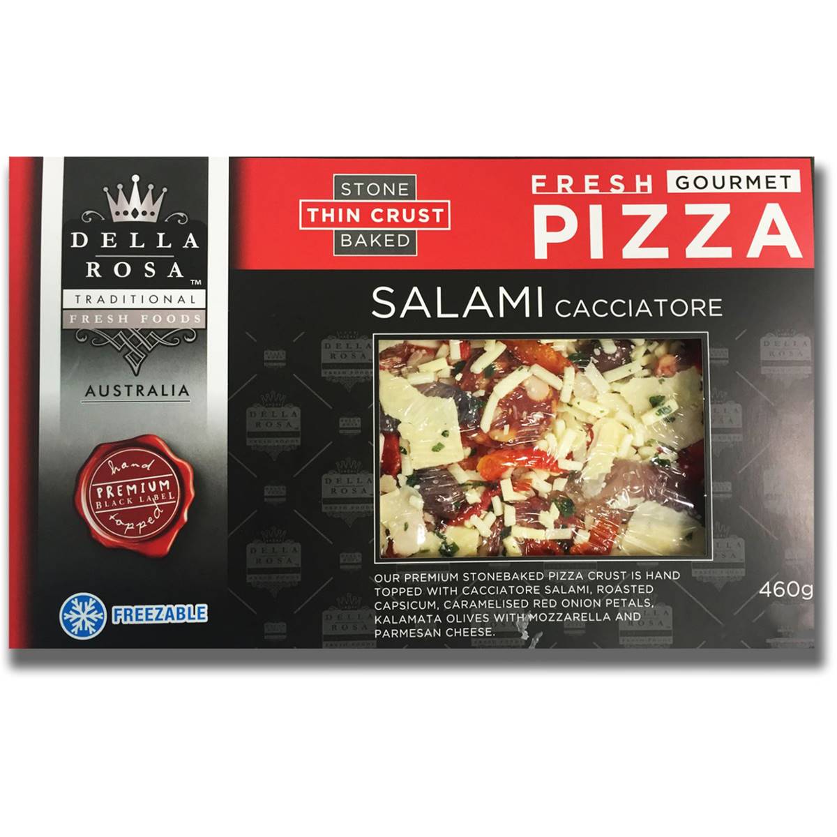 Della Rosa Salami Cacciatre Pizza